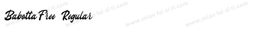 BabottaFree Regular字体转换